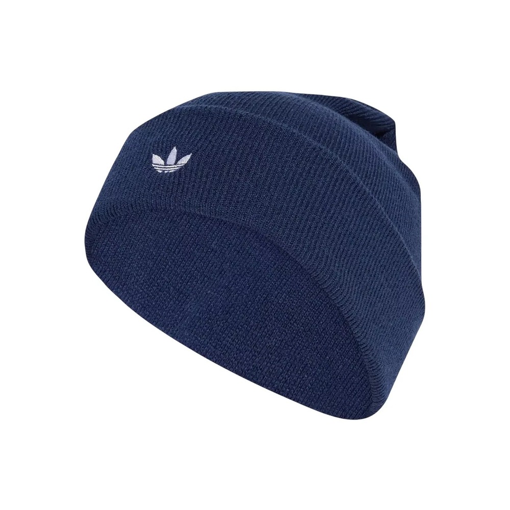 Adidas Originals Trefoil Beanie Midnight Navy Blue Knit Cuffed Winter Hat ED8713